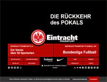 Tablet Screenshot of eintracht.de